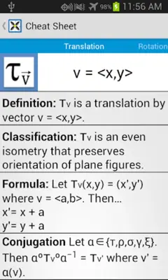 Transformational Geometry android App screenshot 0