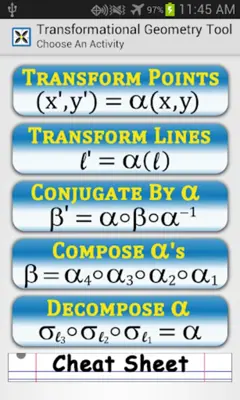 Transformational Geometry android App screenshot 7